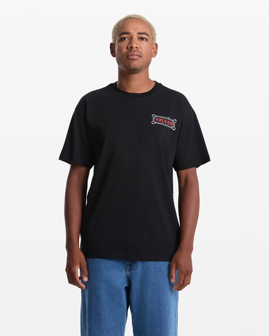 Volcom Men's Featured Artist Daniel Shepard Unlocked Short Sleeve Tee