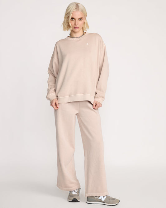 Women's Stone Soft Crew-Khakiest-Volcom