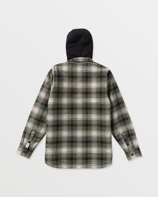 Men's Kenson Insulated Flannel-Black Green-Volcom