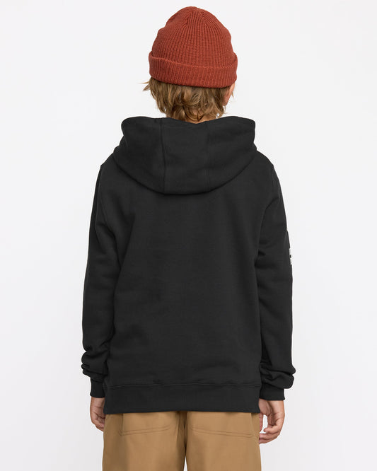 Kids' Youth Essential Hoodie-Black-Volcom