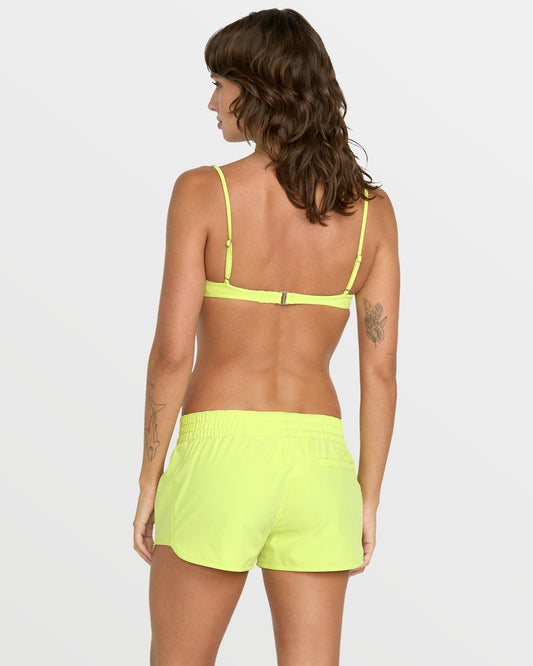 Women's Simply Solid Boardshorts-Island Green-Volcom