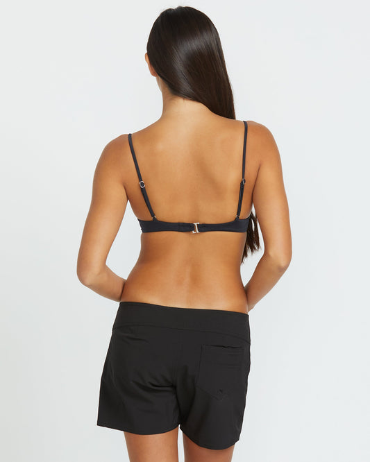 Women's Simply Solid Front-Tie Boardshort