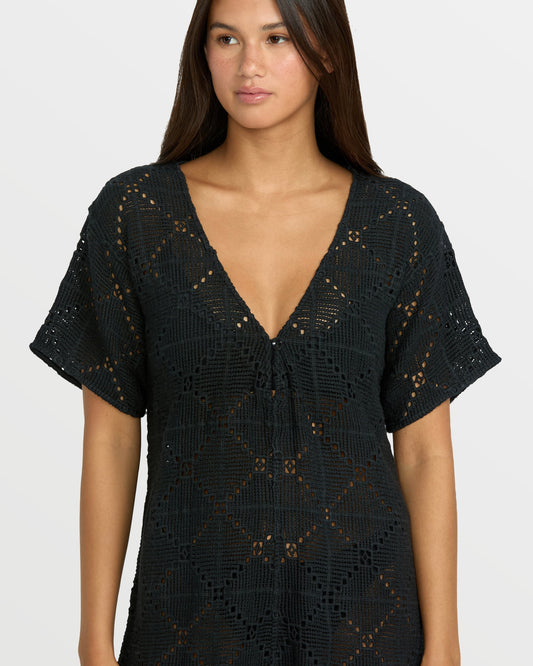 Women's Go Barefoot Romper-Black-Volcom