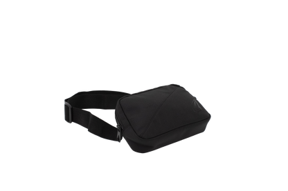 Introducing the Volcom Women's Carryall—a compact black waist bag ideal for carrying your everyday essentials. This sleek accessory features a zippered main compartment and an adjustable strap for the perfect fit, shown here against a plain white background. Perfect as a hands-free travel companion, it’s designed to keep you organized on the go.