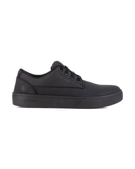 Women's True Soft Toe Water and Slip Resistant Work Sneakers-Black-Volcom