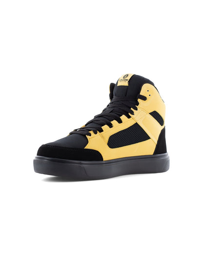 Men's Evolve Safety Toe High Top Work Sneakers-Wheat and Black-Volcom