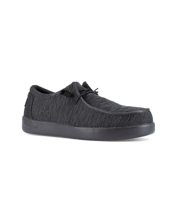 Men's Chill Safety Toe Slip Resistant Work Sneakers-Black-Volcom