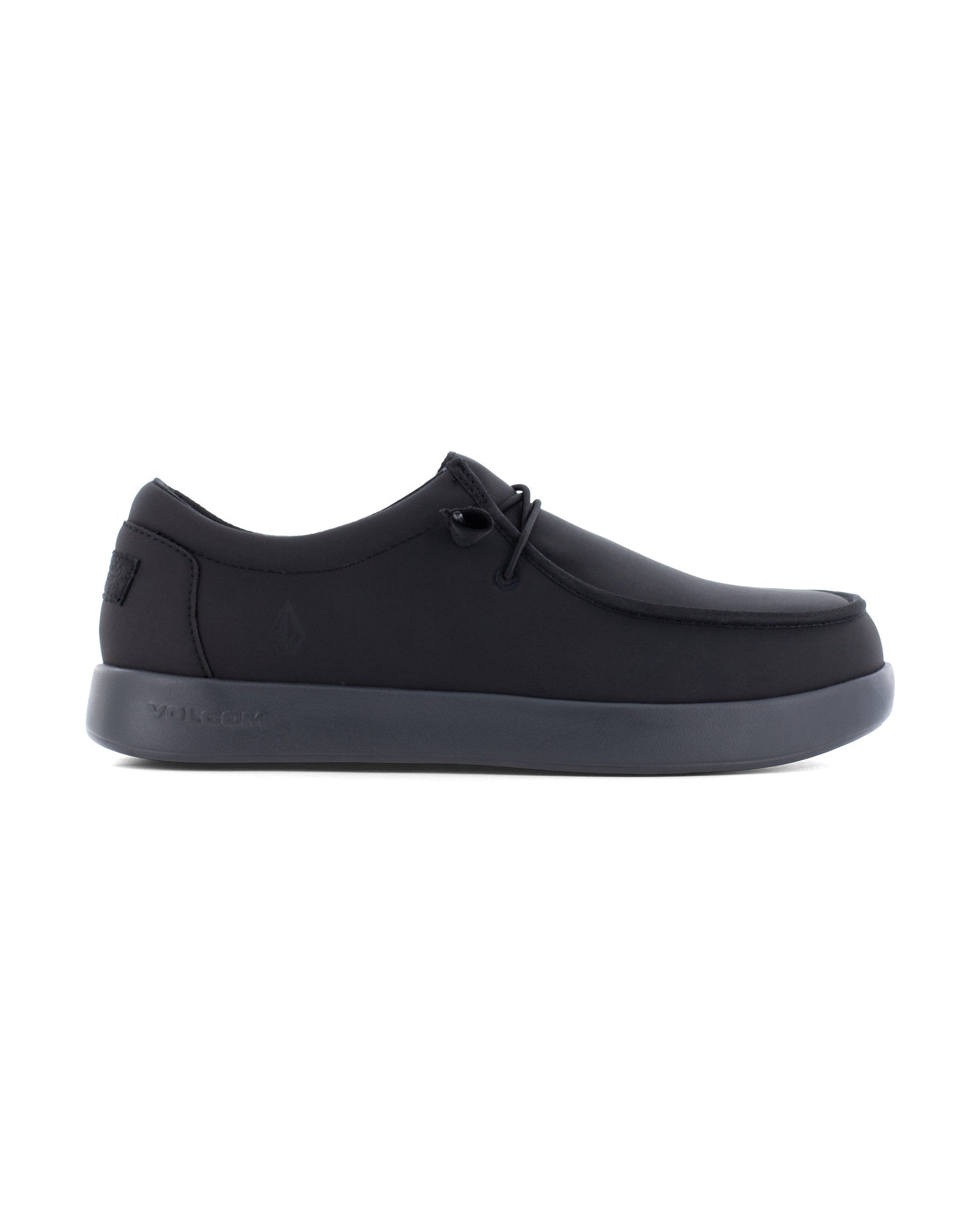 Men's Chill Safety Toe Water and Slip Resistant Static Dissipative Work Sneakers-Black-Volcom