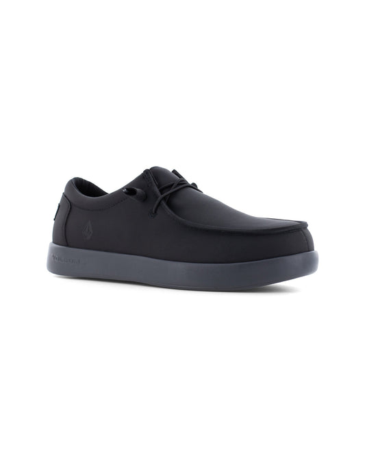 Men's Chill Safety Toe Water and Slip Resistant Static Dissipative Work Sneakers-Black-Volcom