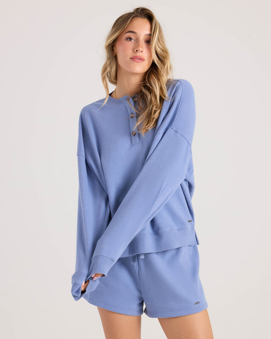 Women's Lived In Fleece Henley