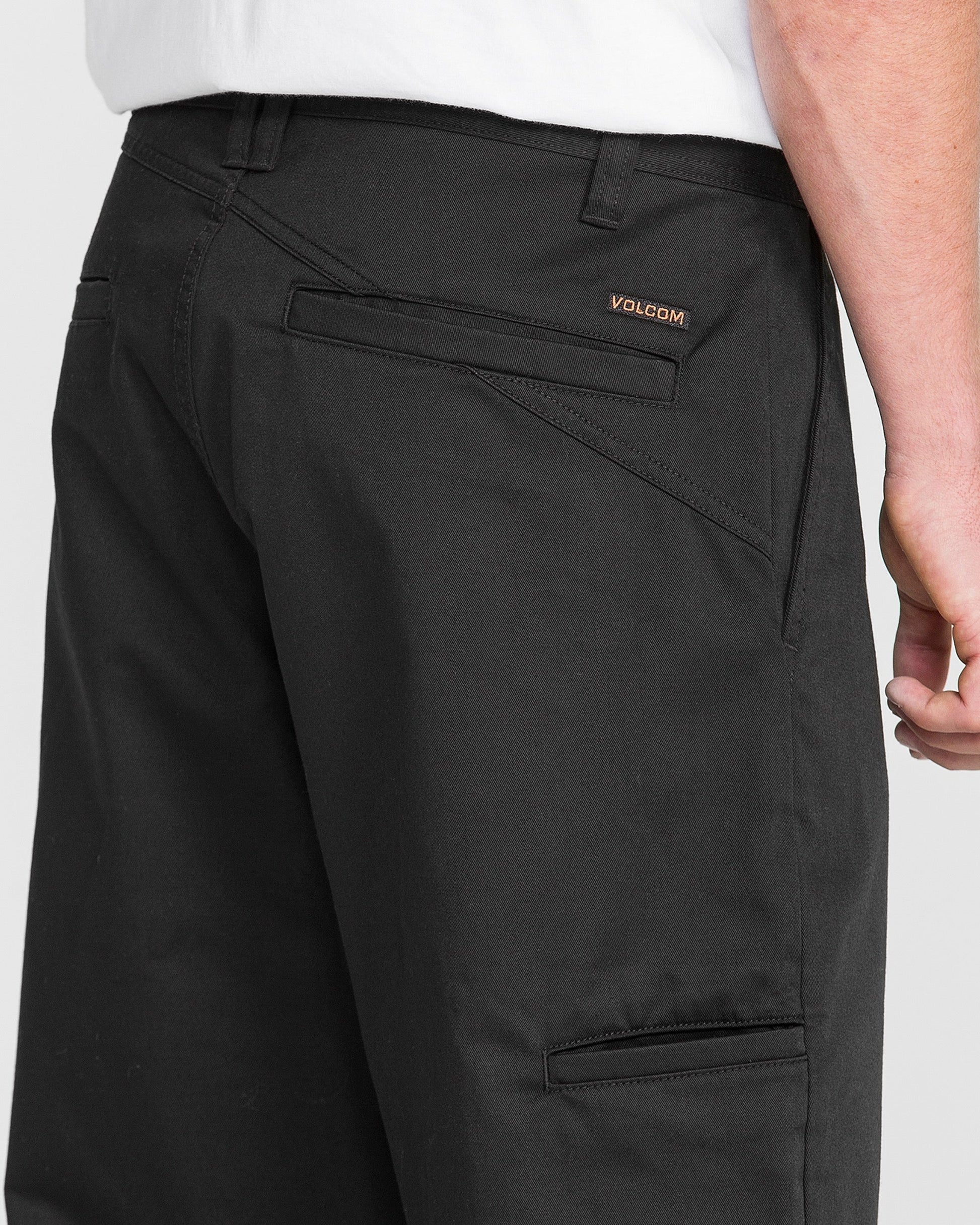 Men's Frickin Relaxed Chino Pants-Black-Volcom