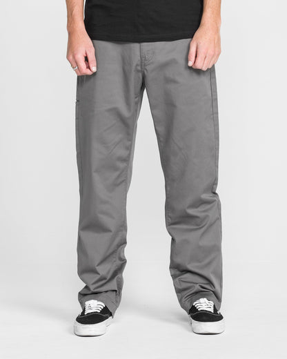 Men's Frickin Relaxed Chino Pants-Charcoal-Volcom