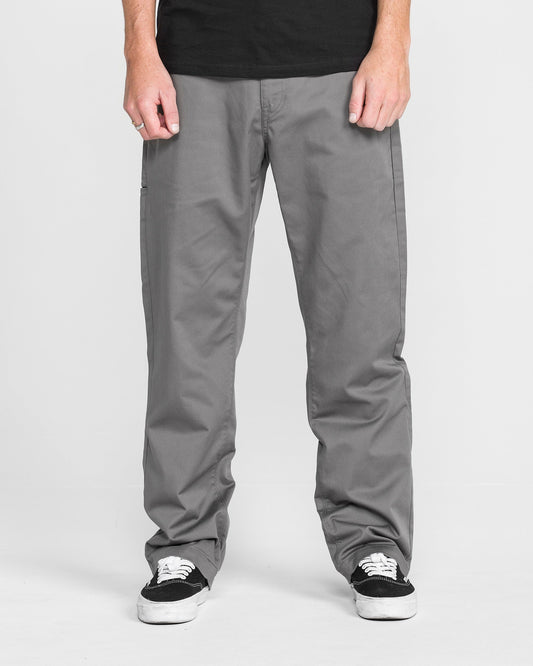 Men's Frickin Relaxed Chino Pants-Charcoal-Volcom