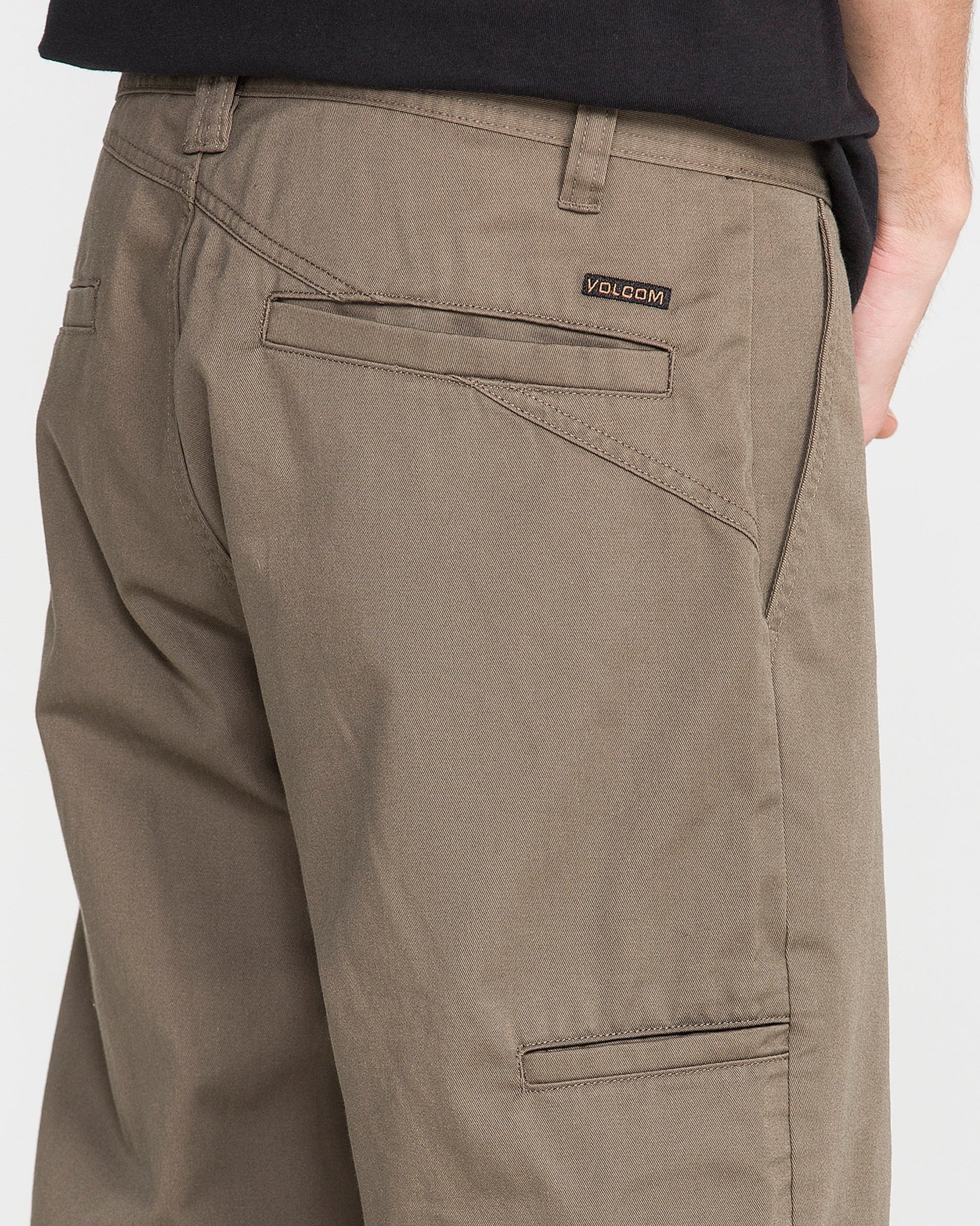 Men's Frickin Relaxed Chino Pants-Mushroom-Volcom
