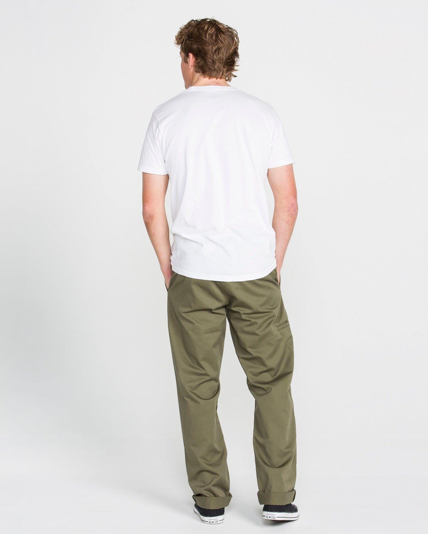 Men's Frickin Relaxed Chino Pants-Olive-Volcom