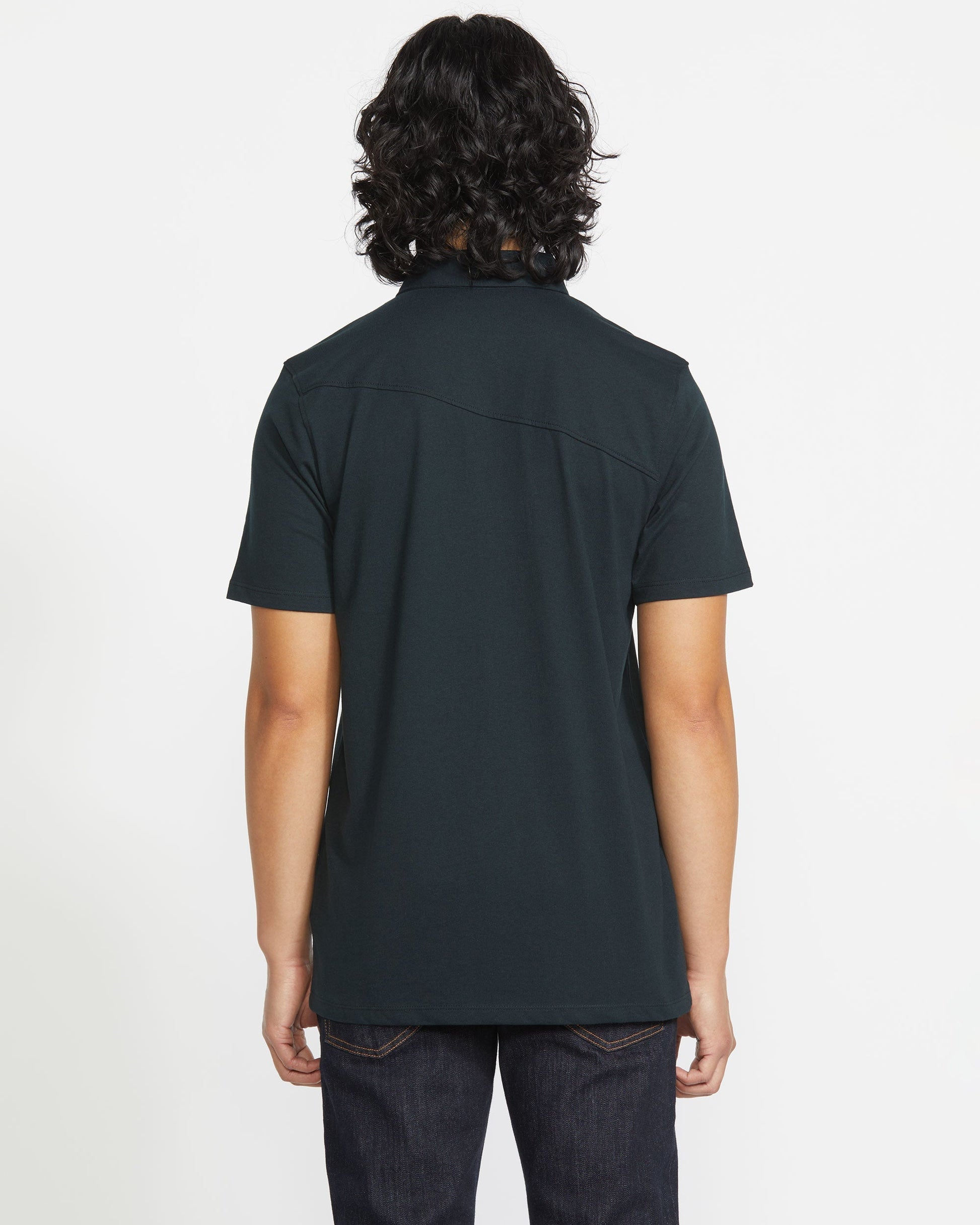 Men's Wowzer Polo Short Sleeve Shirt-Black-Volcom