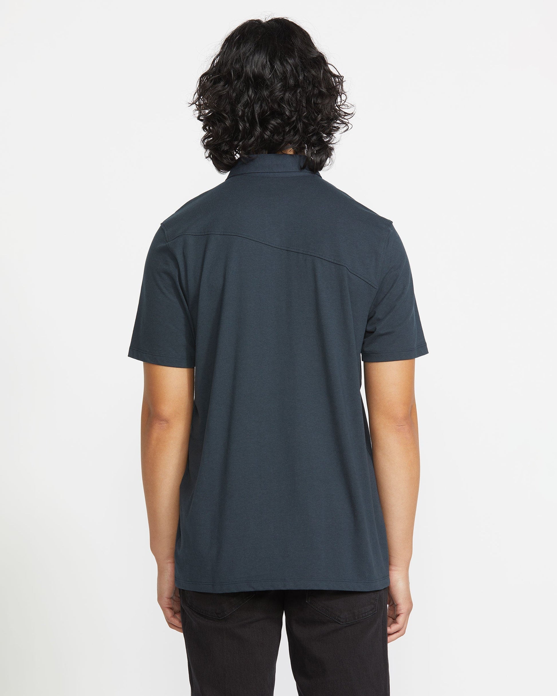 Men's Wowzer Polo Short Sleeve Shirt-Navy-Volcom