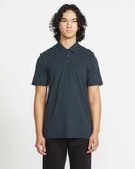 Men's Wowzer Polo Short Sleeve Shirt-Navy-Volcom