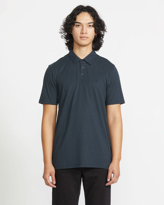 Men's Wowzer Polo Short Sleeve Shirt-Navy-Volcom