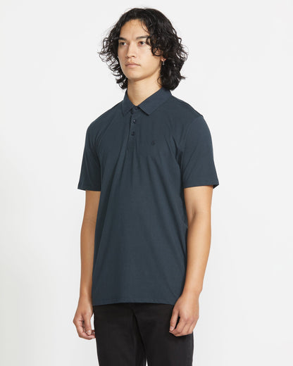 Men's Wowzer Polo Short Sleeve Shirt-Navy-Volcom