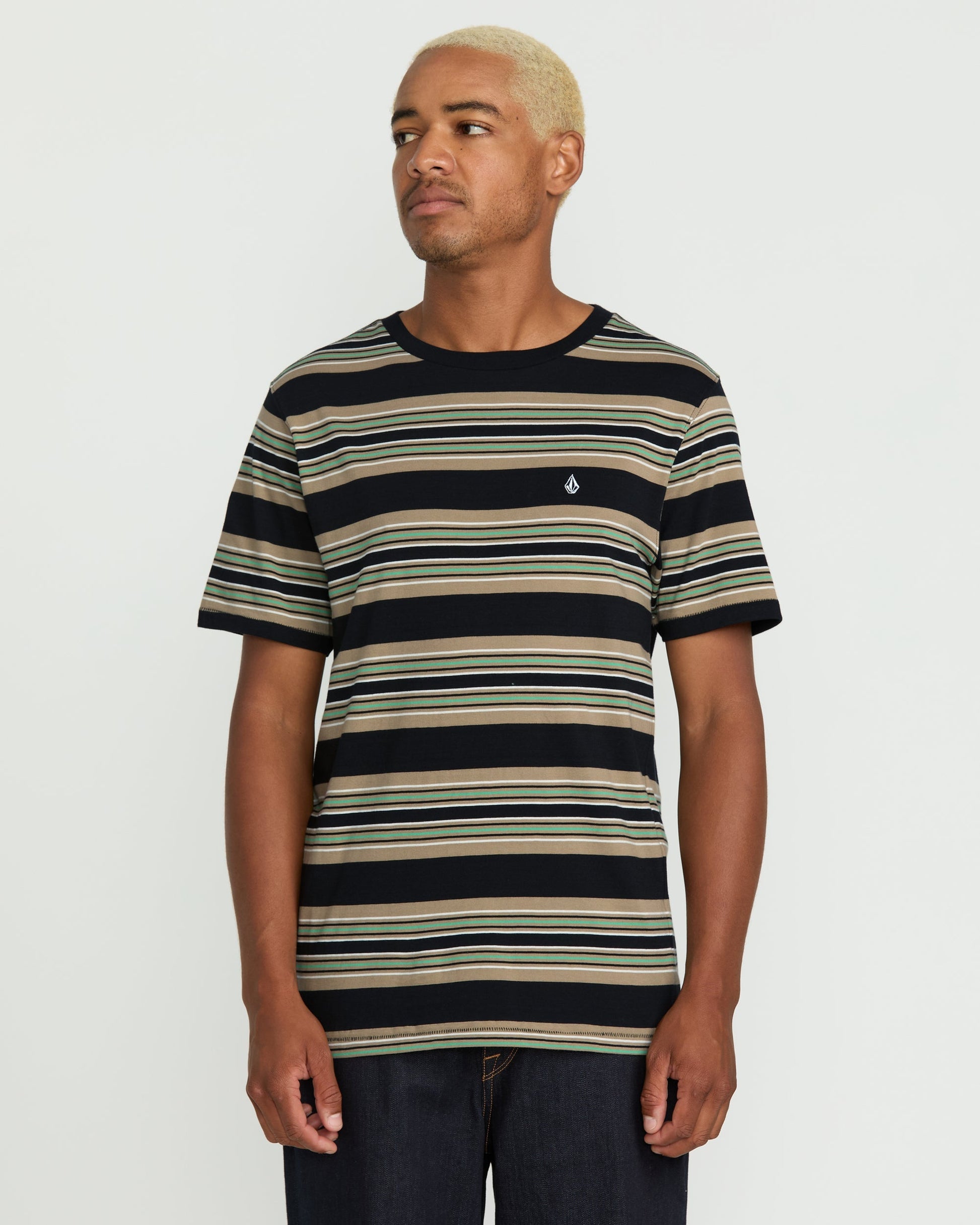 Men's Parotic Crew Short Sleeve Tee-Black-Volcom