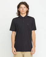 Men's Hazard Pro Polo Short Sleeve Shirt-Black-Volcom