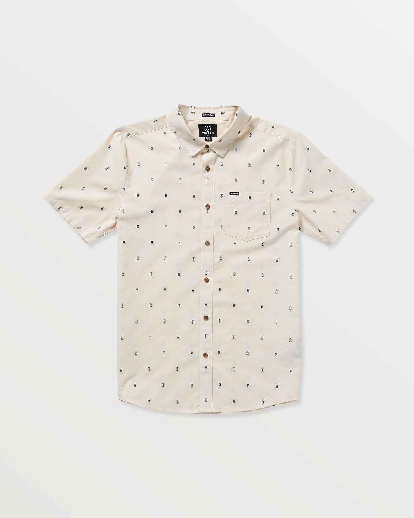 Men's Bankstone Short Sleeve Shirt-Dirty White-Volcom