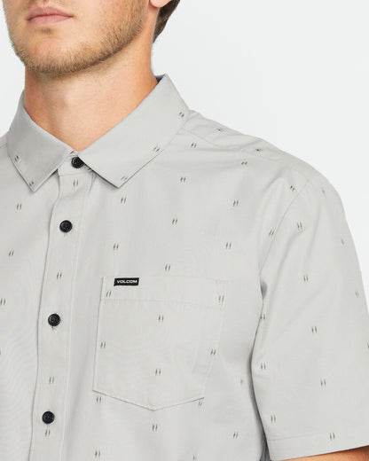 Men's Bankstone Short Sleeve-Tower Grey-Volcom
