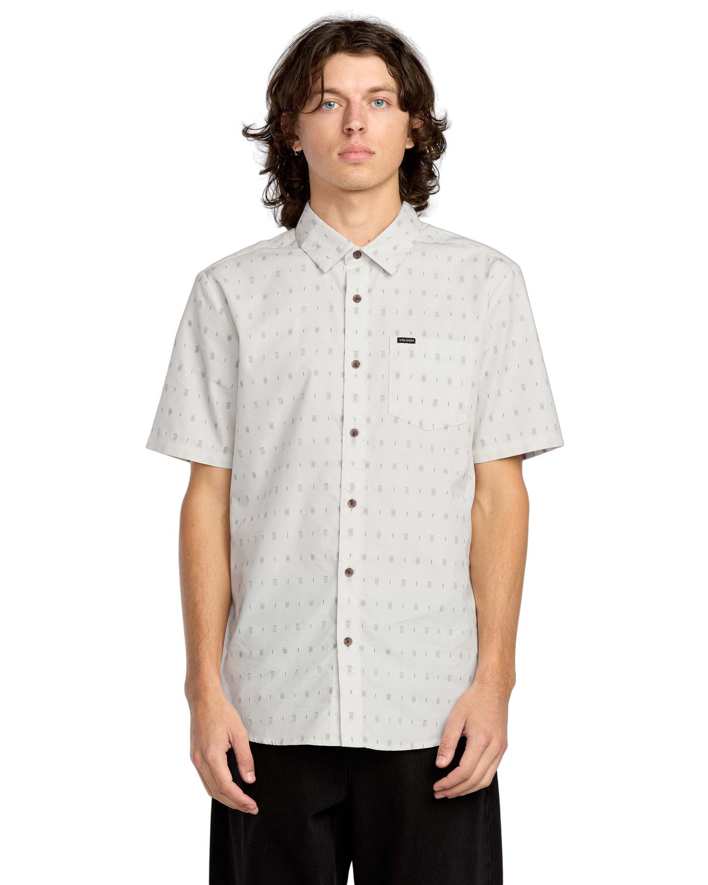Men's Bankstone Short Sleeve-White Combo-Volcom