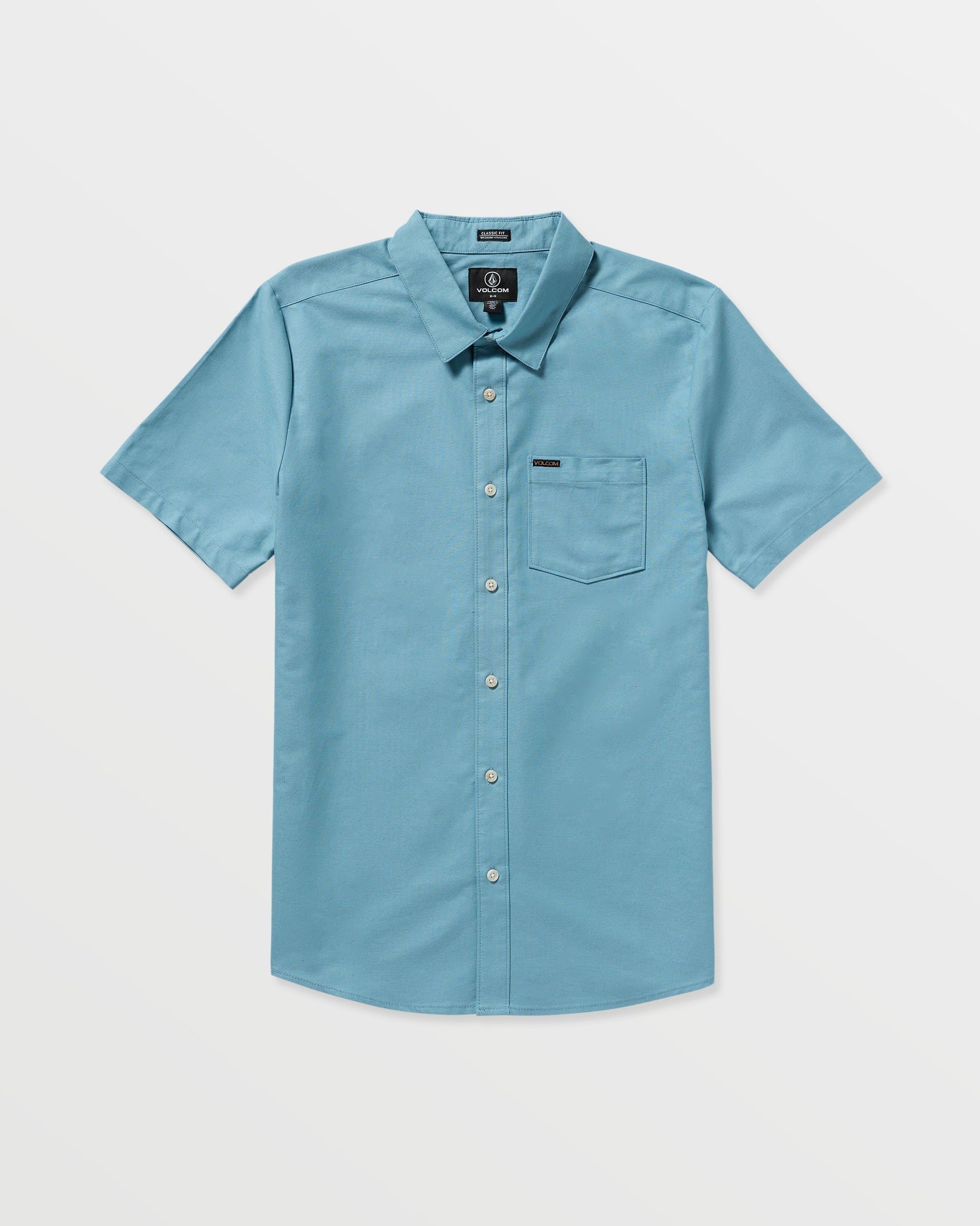 Men's Veeco Oxford Short Sleeve Shirt-Used Blue-Volcom