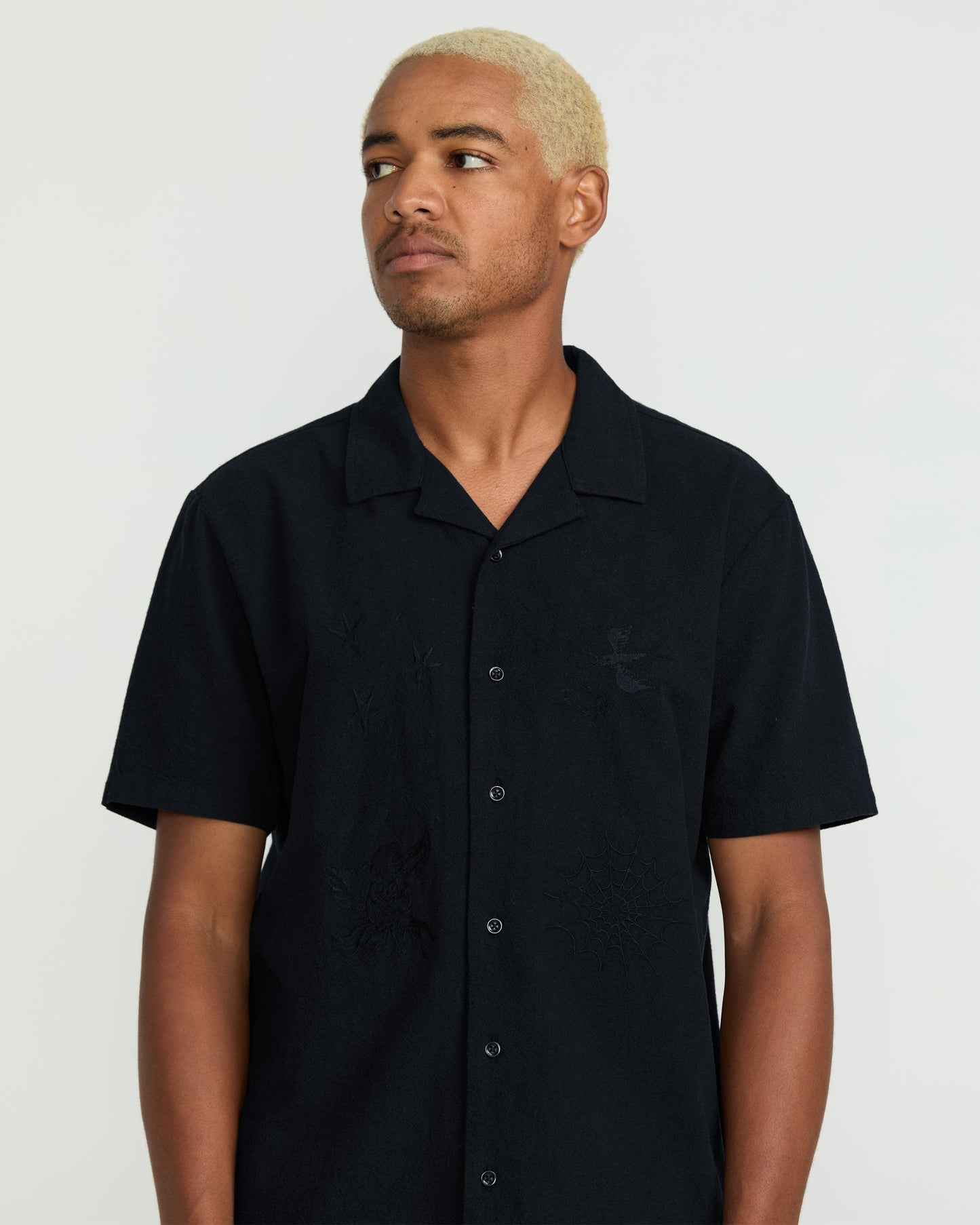 Men's Featured Artist Seth Conboy Short Sleeve Shirt-Black-Volcom