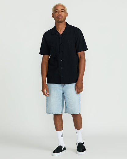 Men's Featured Artist Seth Conboy Short Sleeve Shirt-Black-Volcom