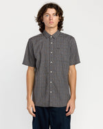 Men's Scaler Stone Woven Short Sleeve Shirt-Moonbeam-Volcom