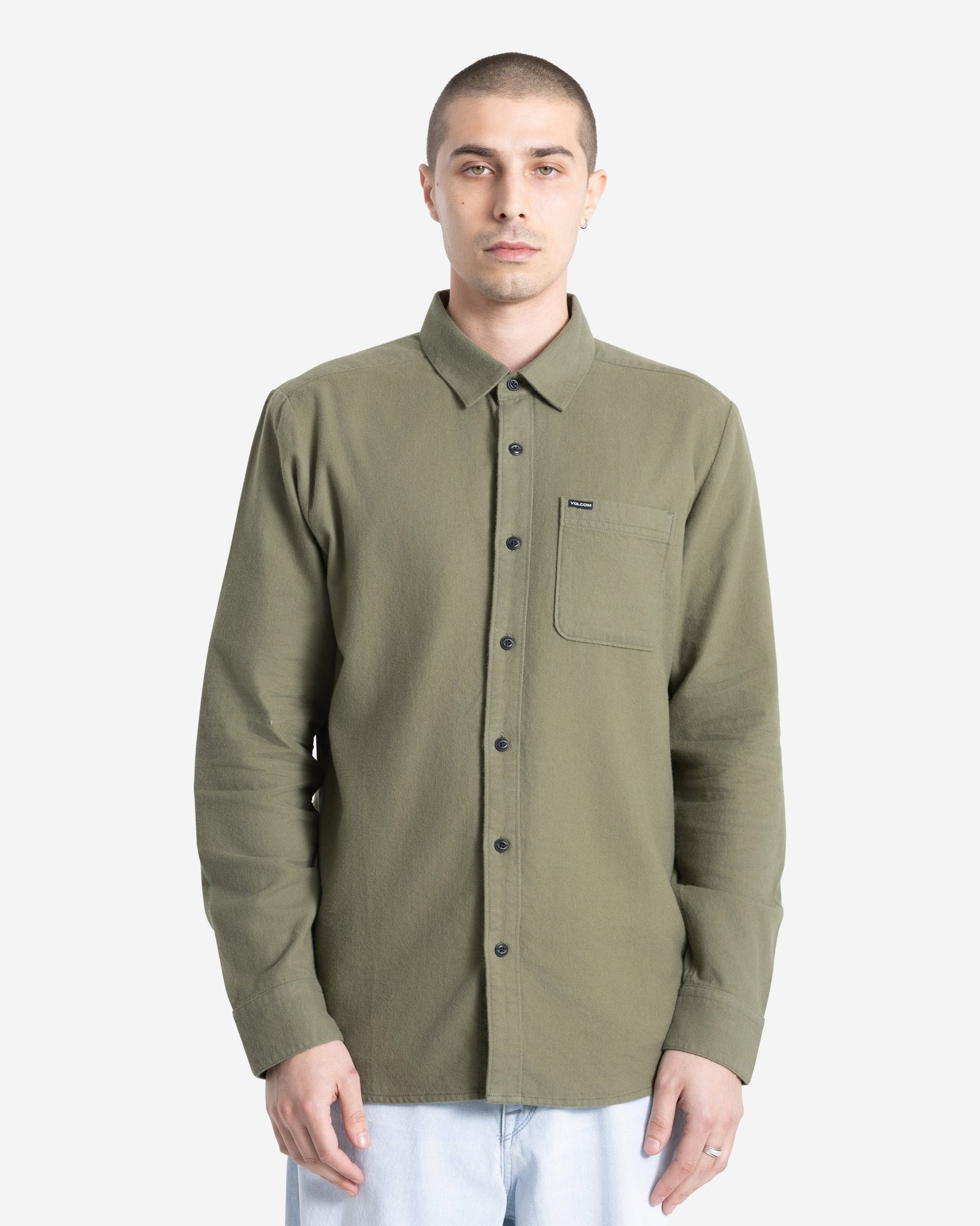 Men's Caden Solid Long Sleeve Shirt