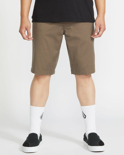 Men's Frickin Modern Stretch Shorts-Mushroom-Volcom