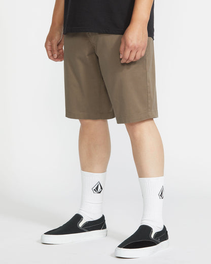 Men's Frickin Modern Stretch Shorts-Mushroom-Volcom