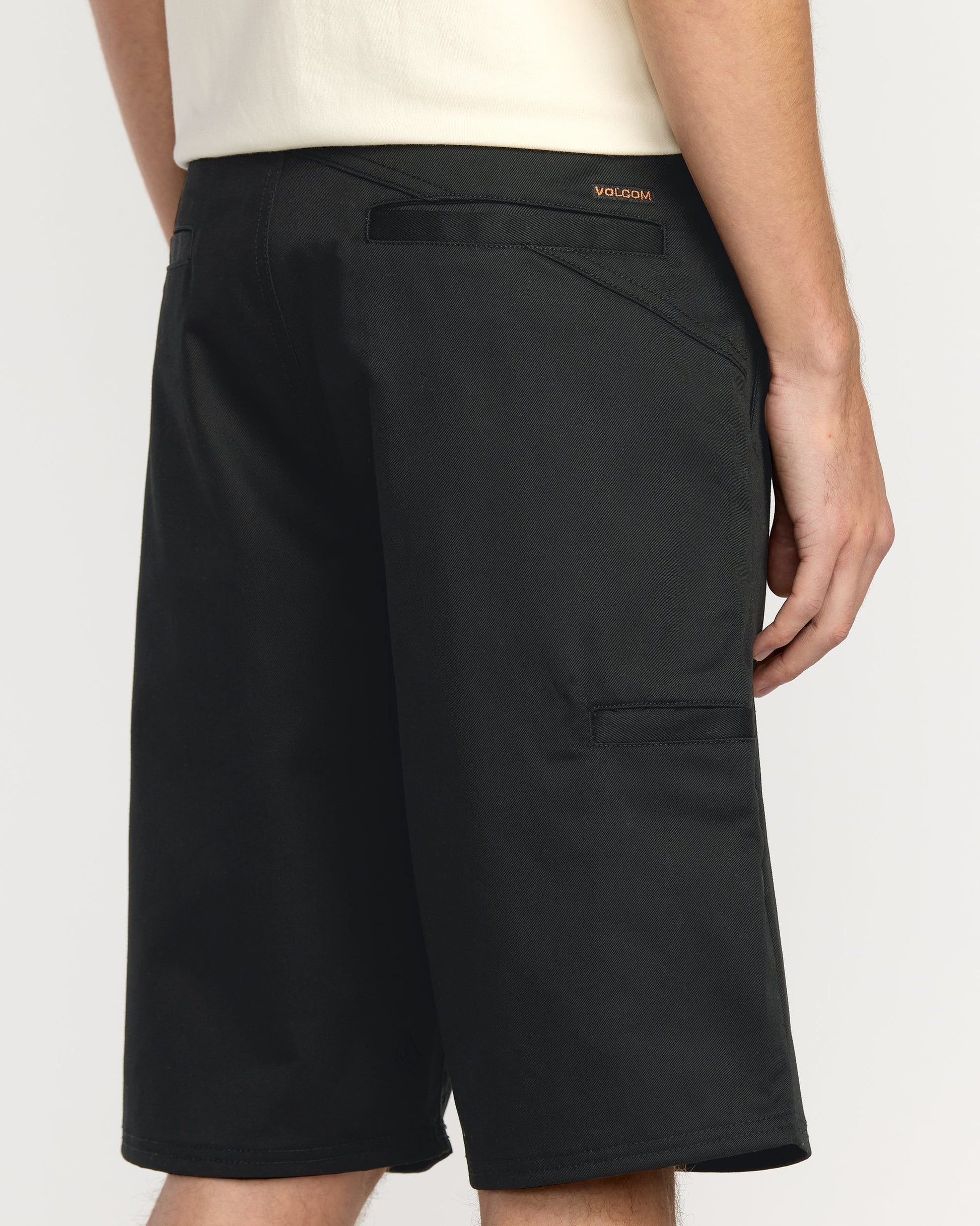 Men's Frickin Chino Shorts-Black-Volcom