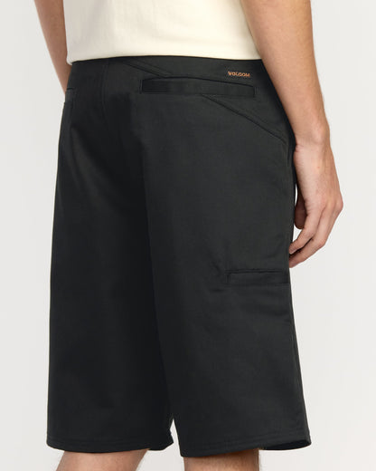 Men's Frickin Chino Shorts-Black-Volcom