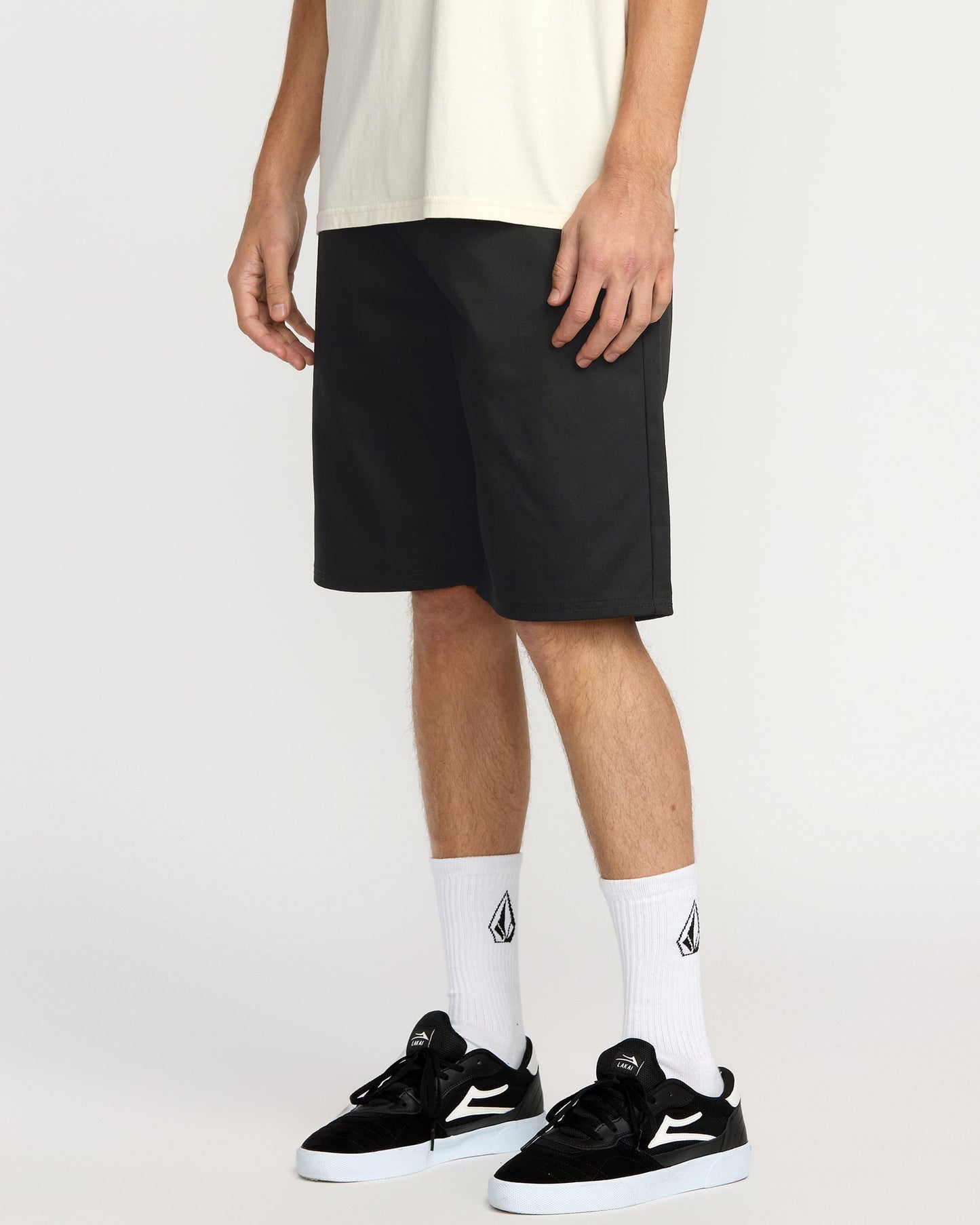 Men's Frickin Chino Shorts-Black-Volcom