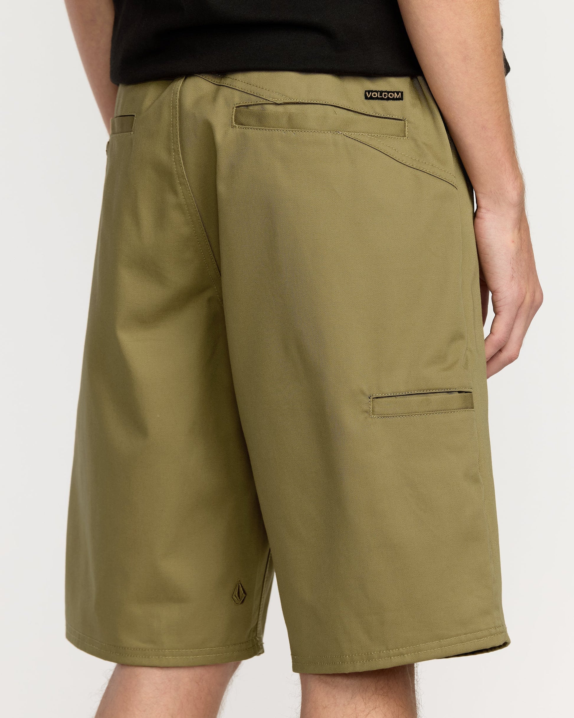 Men's Frickin Chino Shorts-Dark Khaki-Volcom