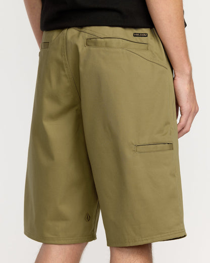 Men's Frickin Chino Shorts-Dark Khaki-Volcom