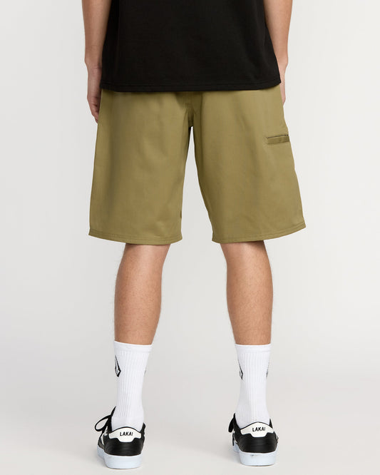 Men's Frickin Chino Shorts-Dark Khaki-Volcom