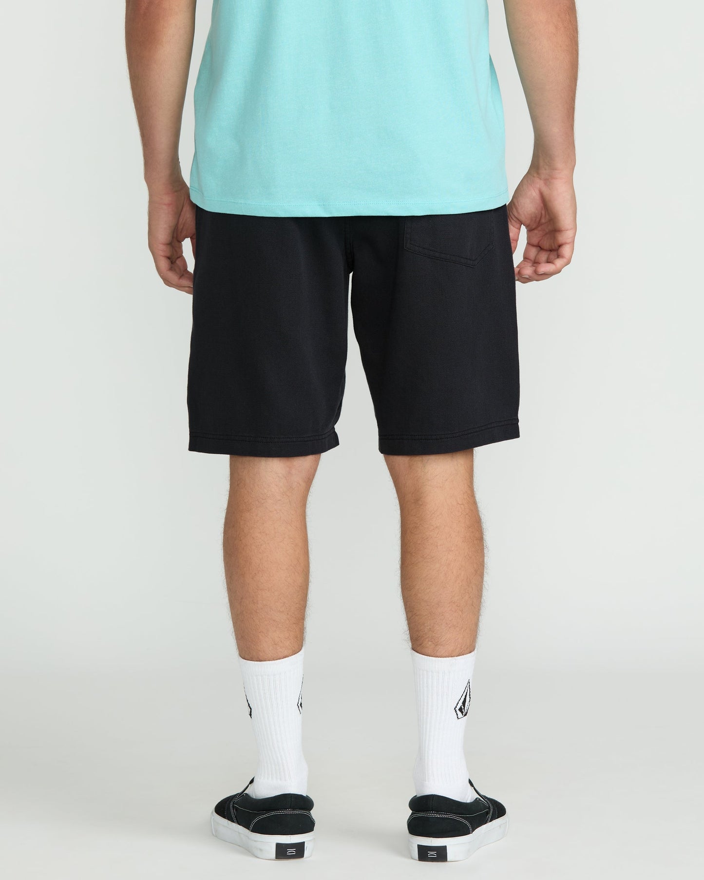 Men's Vs91 Elastic Waist Shorts 20"-Black-Volcom