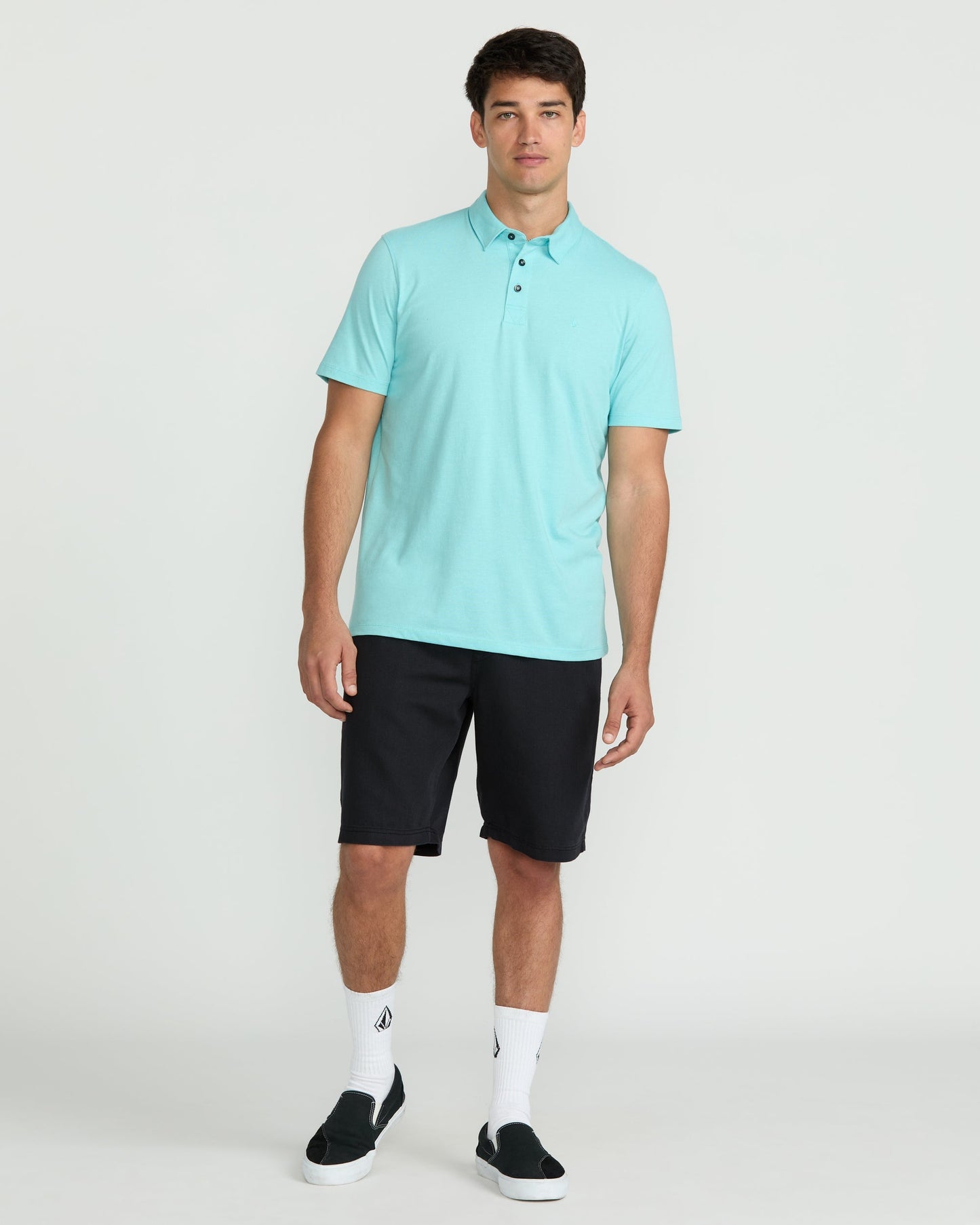 Men's Vs91 Elastic Waist Shorts 20"-Black-Volcom