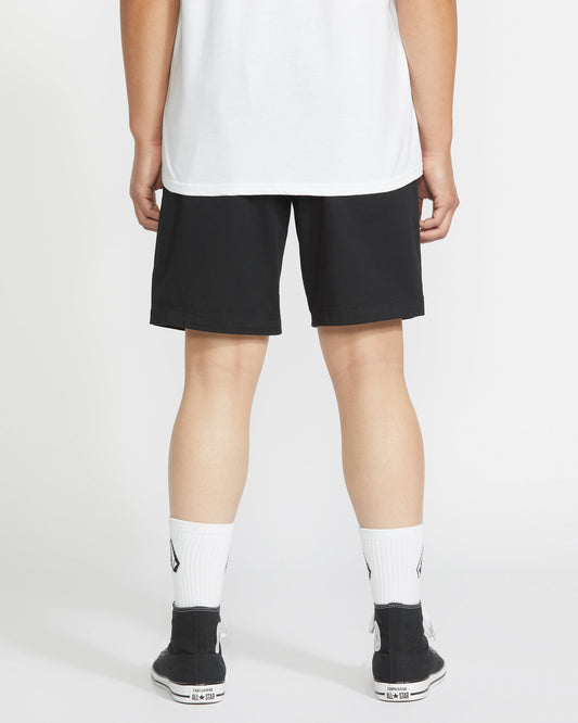 Men's Frickin Elastic Waist Shorts 19"-Black-Volcom