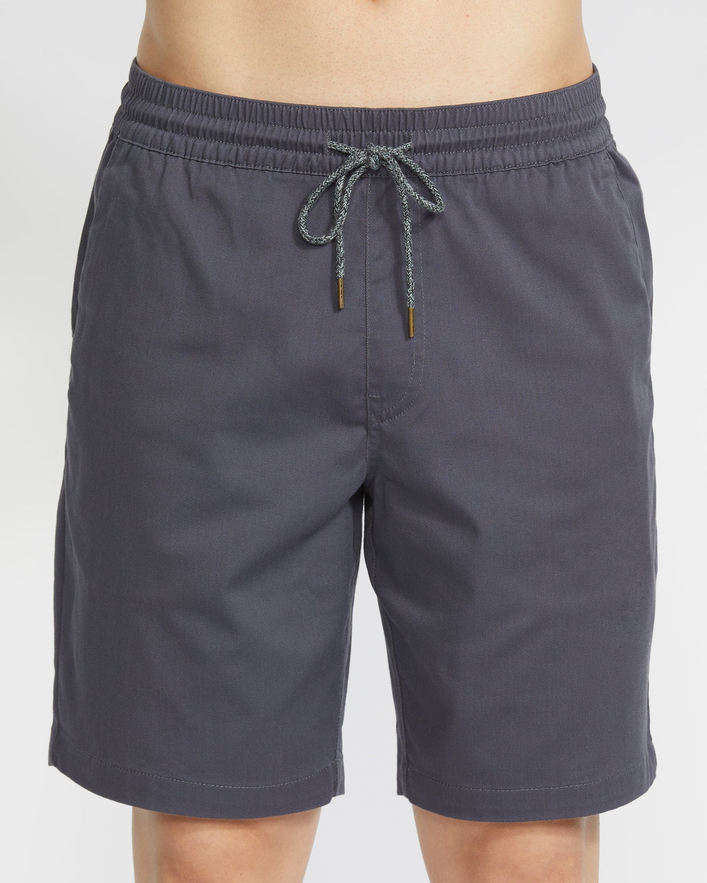 Men's Frickin Elastic Waist Shorts 19"-Charcoal-Volcom