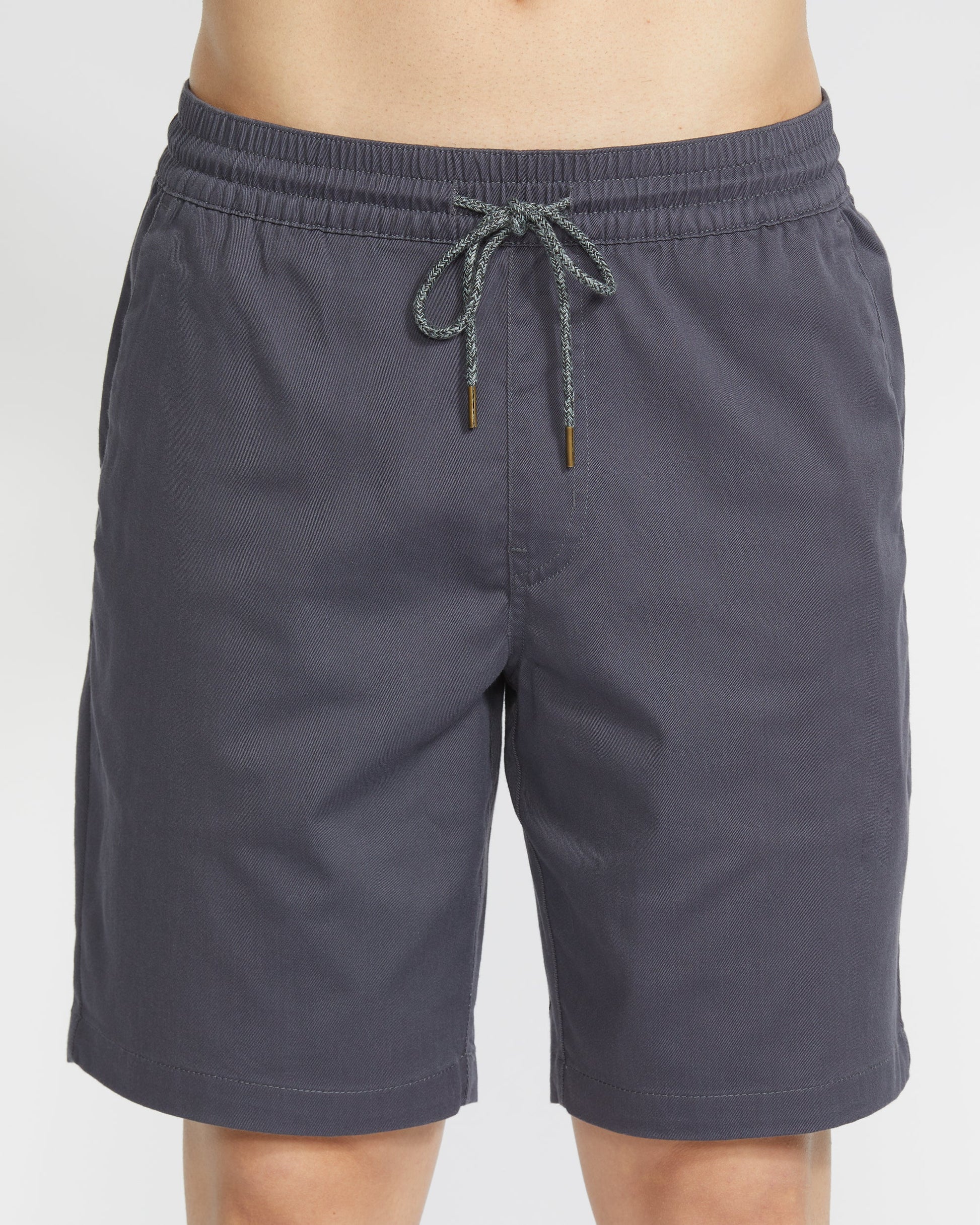 Men's Frickin Elastic Waist Shorts 19"-Charcoal-Volcom