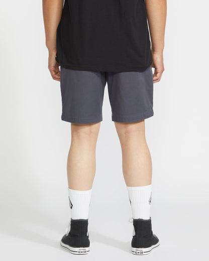 Men's Frickin Elastic Waist Shorts 19"-Charcoal-Volcom