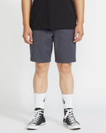 Men's Frickin Elastic Waist Shorts 19"-Charcoal-Volcom