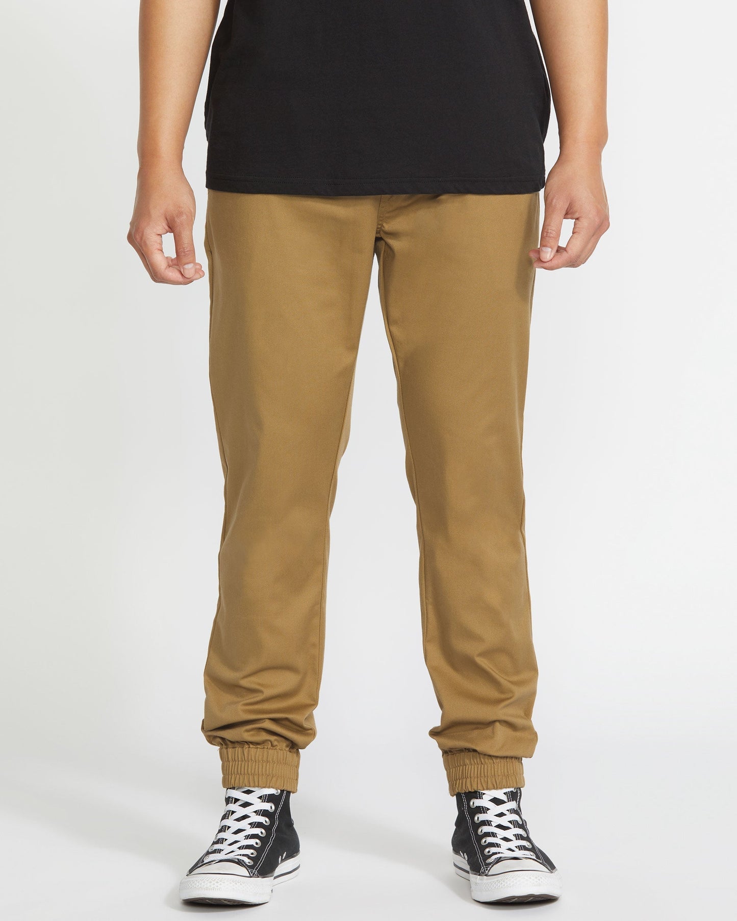 Men's Frickin Slim Joggers-Dark Khaki-Volcom